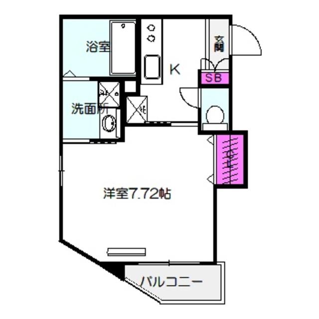 地下鉄谷町線 都島駅 徒歩7分 3階建 築2年(1K/3階)の間取り写真