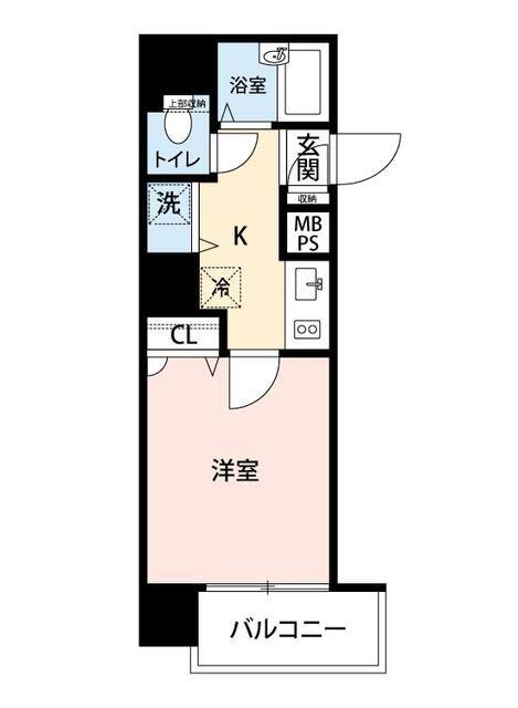 マイナビSTAYミライエ高田馬場(1K/8階)の間取り写真