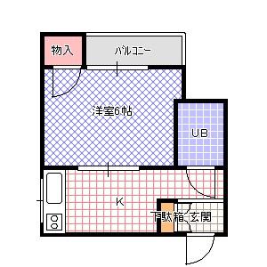 サンシャイン香里園V(ワンルーム/4階)の間取り写真