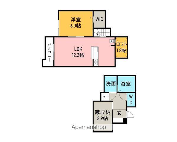 さくらテラス神明(1SLDK/2階)の間取り写真