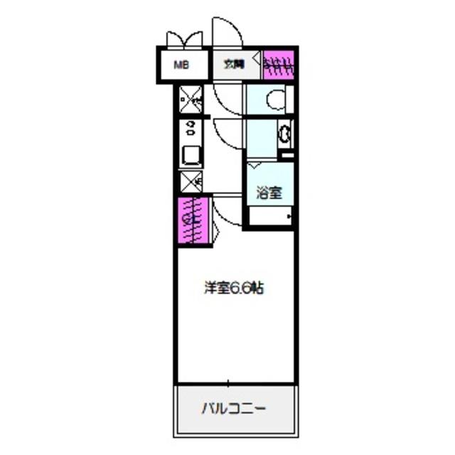 プレサンス大阪都島エレナード(1K/2階)の間取り写真
