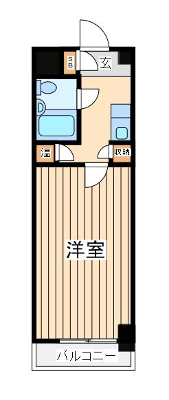 ライオンズマンション川崎第3(1K/5階)の間取り写真