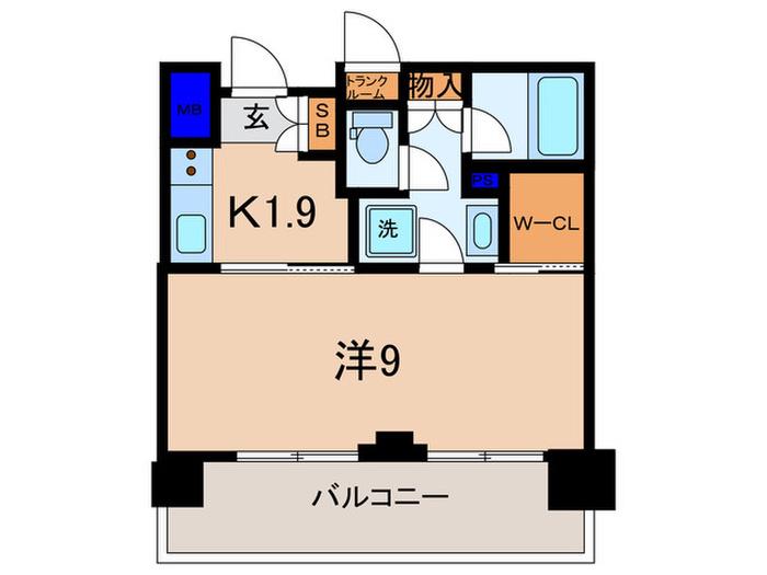 スタイリオ梶ヶ谷(1K/7階)の間取り写真