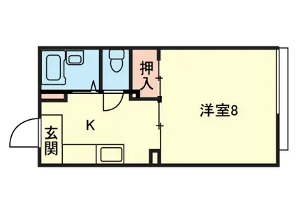 コーポラスあすか(1K/1階)の間取り写真