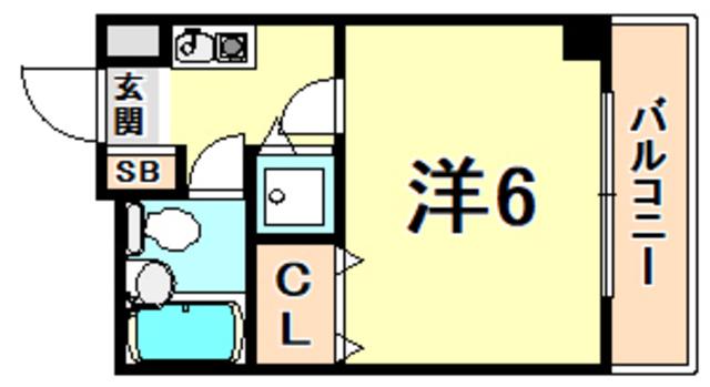 ふたばマンション(1K/2階)の間取り写真