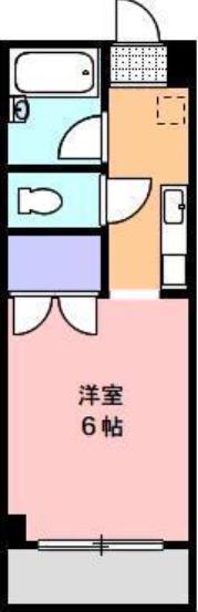 カレッジ三共 パートI(1K/3階)の間取り写真