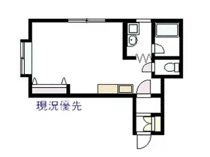 アムール医大前(ワンルーム/2階)の間取り写真