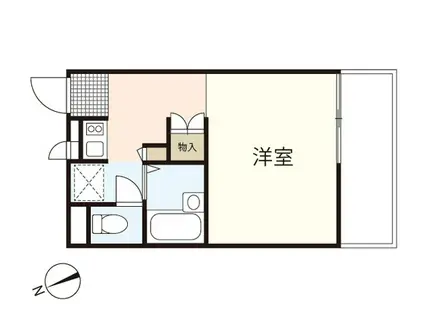 レオパレスシンセー(ワンルーム/2階)の間取り写真