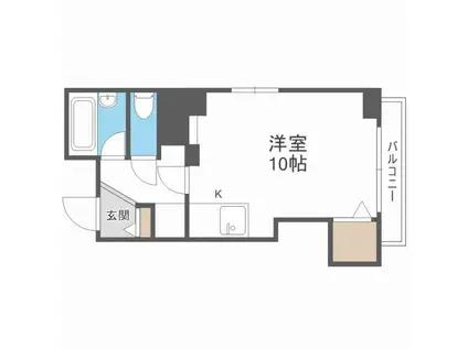 メゾン・ド・エレ(ワンルーム/2階)の間取り写真