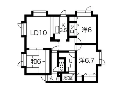 ハイム・ソレイユ II(3LDK/1階)の間取り写真