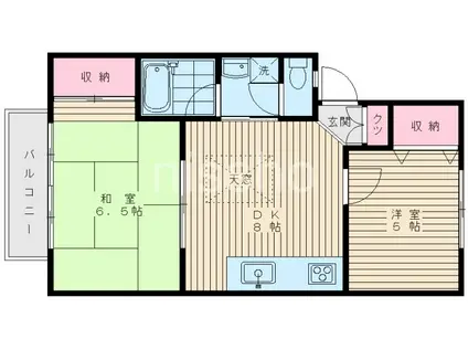 みのりハウス(2DK/1階)の間取り写真