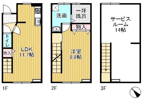 コンフォート・プレイスSENDAI(1SLDK/1階)の間取り写真