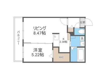 ビッグレジデンス北32条(1LDK/3階)の間取り写真