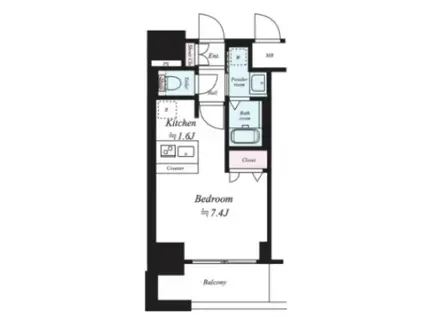 桜通ビッグビート(1K/10階)の間取り写真