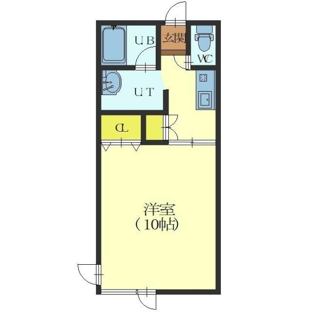 VILLA ANGEL(1K/2階)の間取り写真