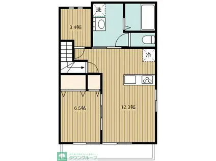 国分寺市内藤2丁目計画(1SLDK/2階)の間取り写真