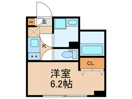 VISTA要町(1K/1階)の間取り写真