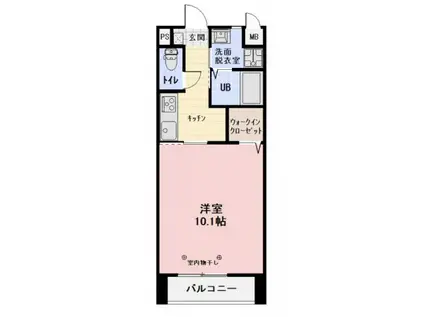 シャルムHATA(1K/1階)の間取り写真