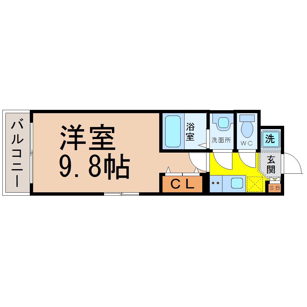 MAISON I NO.3(1K/2階)の間取り写真