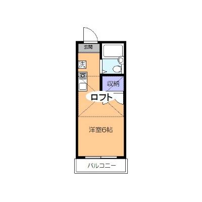 コーポエクセル(ワンルーム/1階)の間取り写真