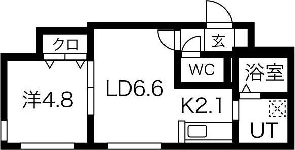 プリエスタ(1LDK/3階)の間取り写真