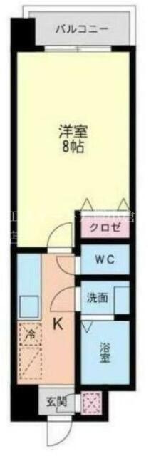 HAMIEL KOKURA(1K/5階)の間取り写真