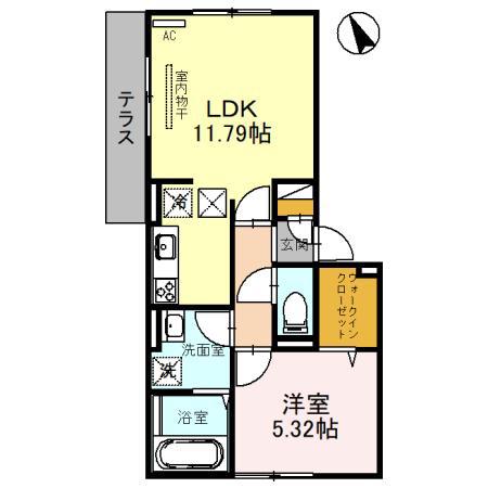 KYOHO RISE Ⅱ (1LDK/3階)の間取り写真