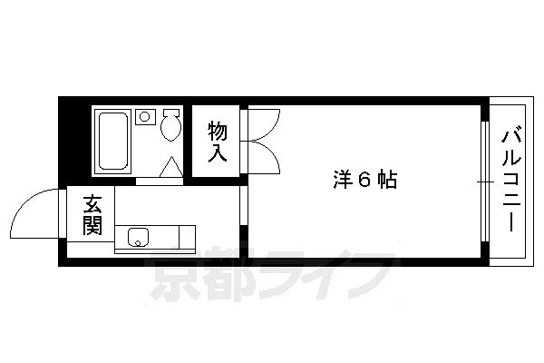 メゾンジョア(1K/2階)の間取り写真