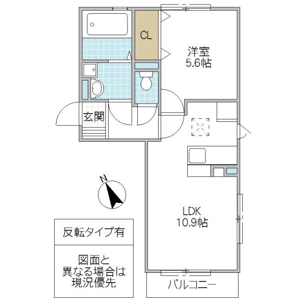 代官山シティヒルズ A(1LDK/1階)の間取り写真