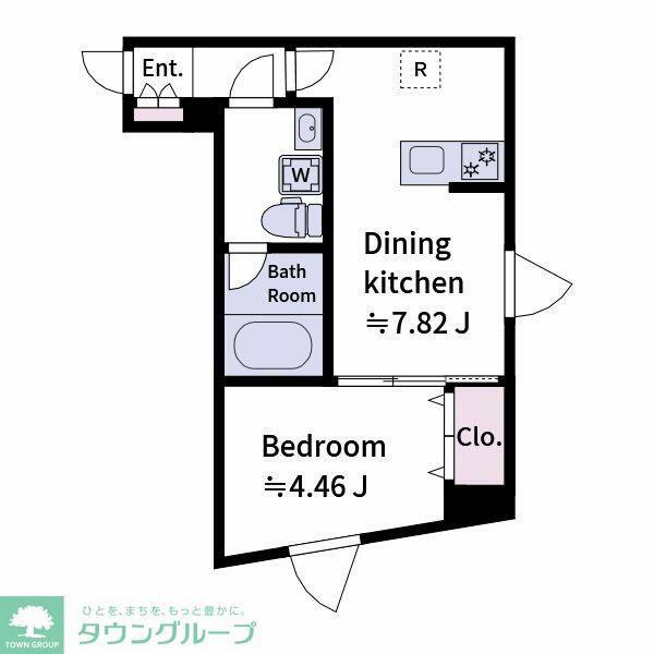 ALATO MEJIRO(1DK/2階)の間取り写真