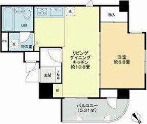 ライオンズマンション原町第3(1LDK/9階)の間取り写真