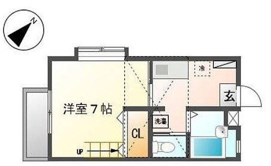 サントロペA(1K/2階)の間取り写真