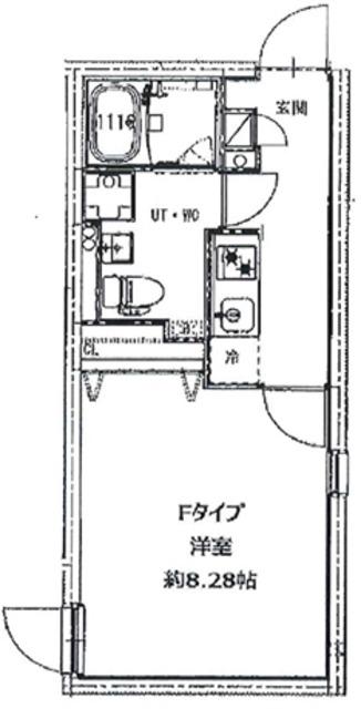 BEGRAND UNOKI(1K/4階)の間取り写真