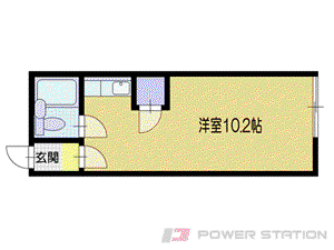 ファインヒル最上(ワンルーム/2階)の間取り写真