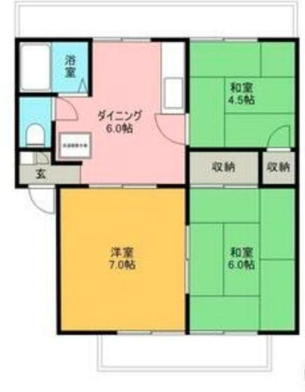 ビバライフ(3DK/3階)の間取り写真