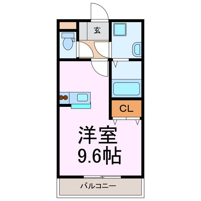 T-スペランツァ(ワンルーム/1階)の間取り写真