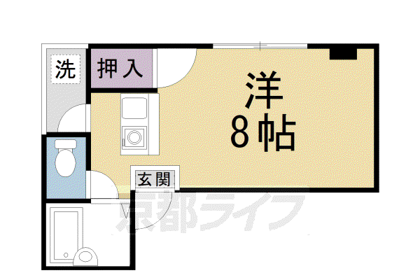 ヴィラISHIKAWA(1K/2階)の間取り写真