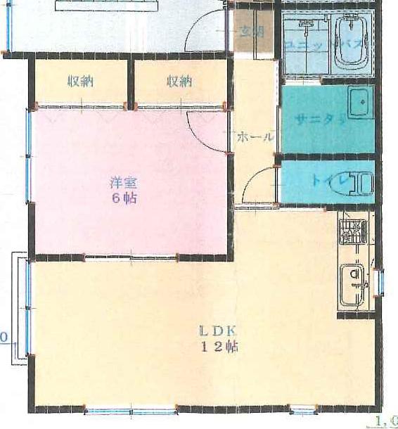フォルツァ51(1LDK/2階)の間取り写真