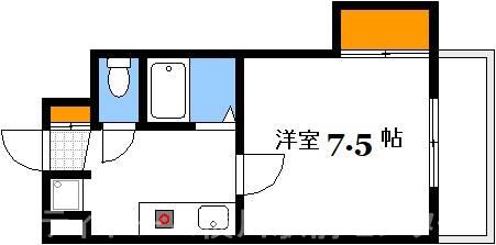 ルミノーソ三篠(1K/6階)の間取り写真