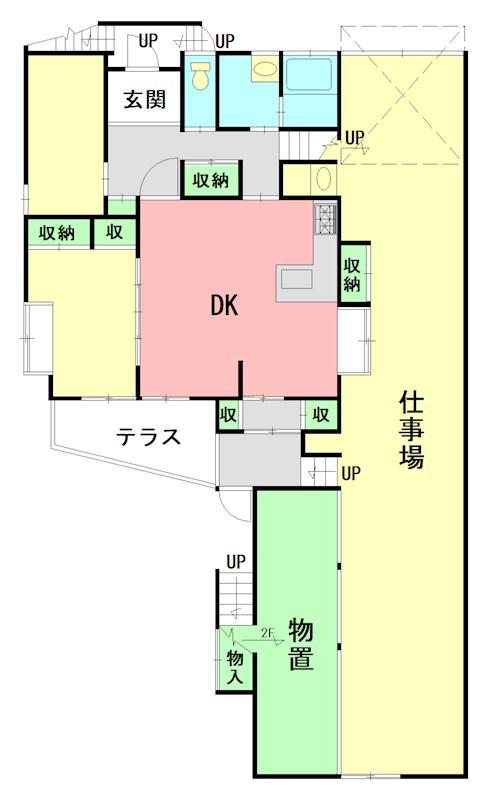 森田ハウス(2SLDK/1階)の間取り写真