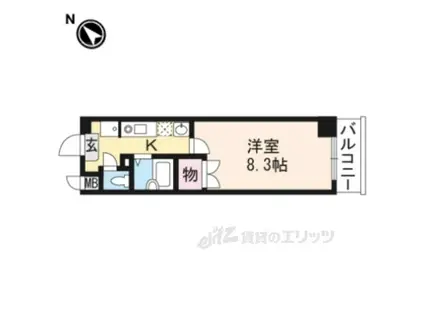 アートプラザ野路(1K/3階)の間取り写真