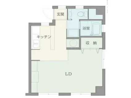 ライオンズマンション神戸元町(1LDK/10階)の間取り写真