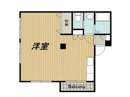 コーポ広上(ワンルーム/1階)の間取り写真