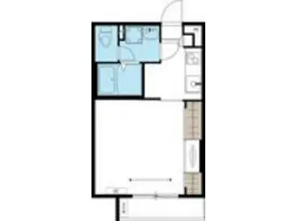 RICHEIV(1K/2階)の間取り写真