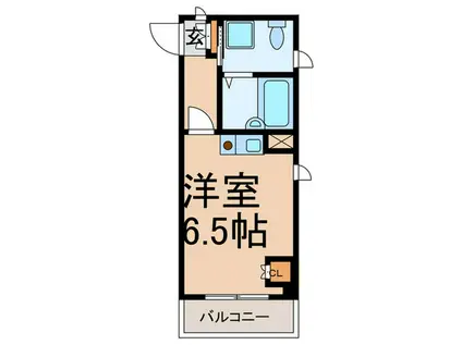 ディアコート(ワンルーム/1階)の間取り写真