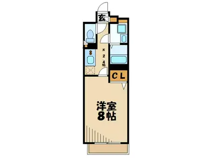 コントウィスタ(1K/3階)の間取り写真