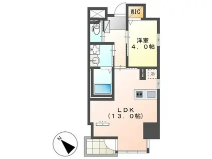 GUILD幕張(1LDK/7階)の間取り写真