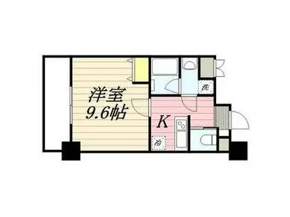 アマーレ東海通(1K/3階)の間取り写真