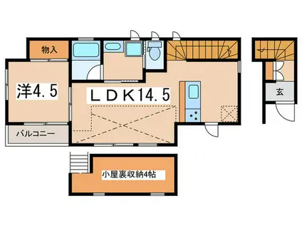 シンセイレジデンス瀬谷(1LDK/2階)の間取り写真