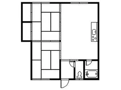 メゾン近藤A(2LDK/2階)の間取り写真